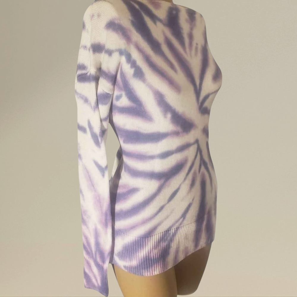 Purple Tie-Dye Sweater